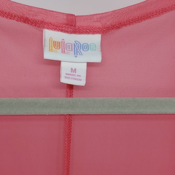 LulaRoe Pink Mesh Cardigan - Picture 5 of 11